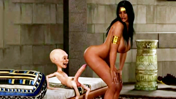 Карлик-монстр с огромной елдой ебет царицу Клеопатру! Лучшая египетская порнуха в HD