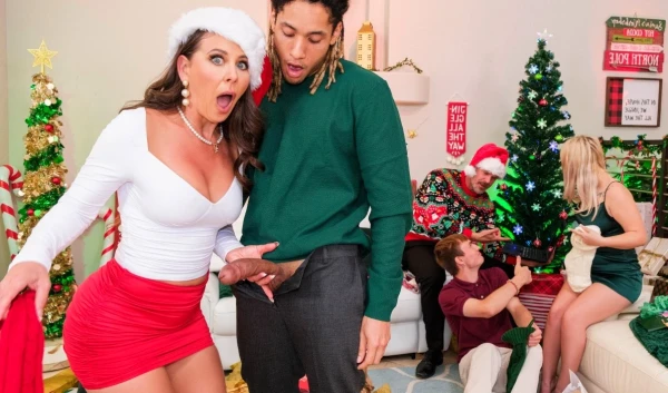 Любимый зять выебет тещу на Рождество! Горячее HD порно с инцестом