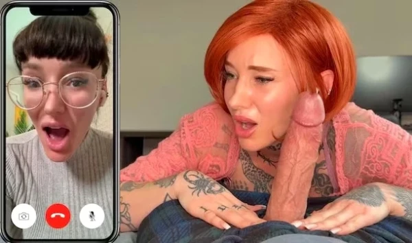 Мачеха хвастается сестре утренним стояком пасынка по видео! Мамочка сосет глубоко и стримит в HD эфире!