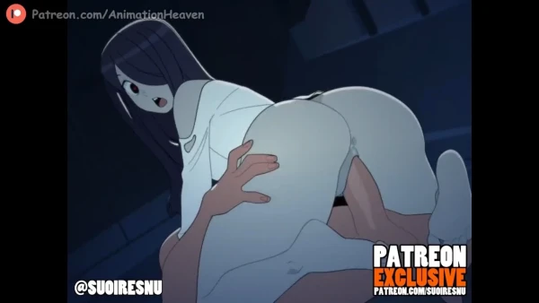 Садако сосёт хуй вместо проклятия! Горячая порно-пародия «Звонок» в HD (мультик)